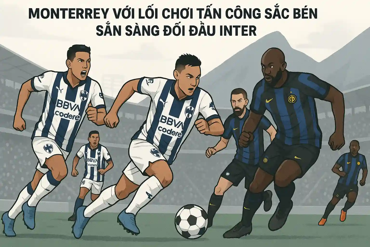 Monterrey với lối chơi tấn công sắc bén, sẵn sàng đối đầu Inter.