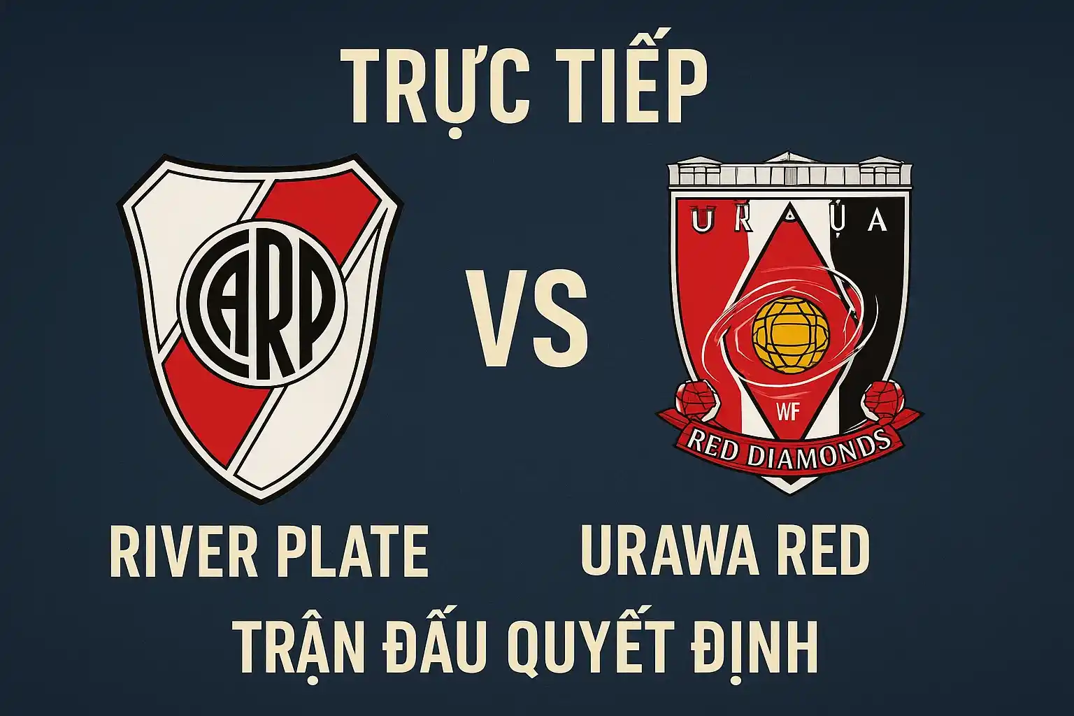 Trực tiếp River Plate vs Urawa Red Diamonds – Trận đấu quyết định.